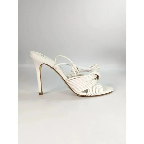 Marc Fisher Women's Brista Almond Toe Strap Heel Sandals Size 5.5 (MSRP $150)