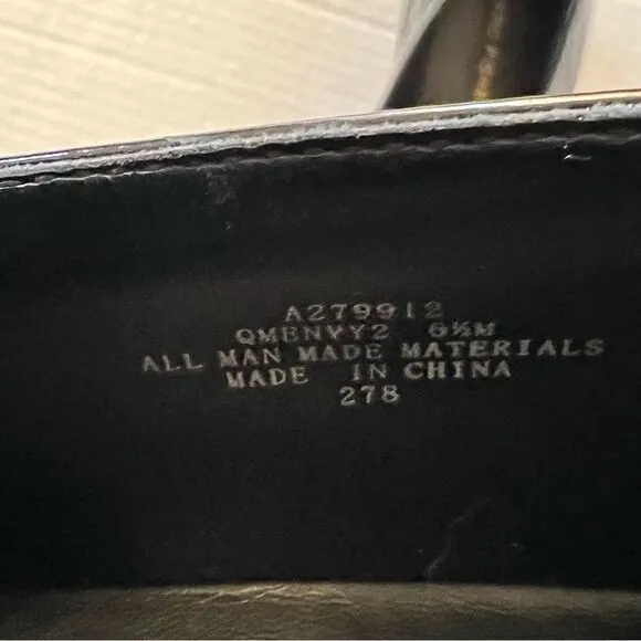 Marc Fisher Black Patent Loafers 6 1/2