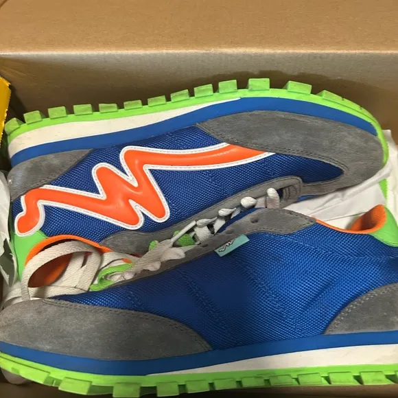 Marc Jacobs Blue and Green Retro Sneakers