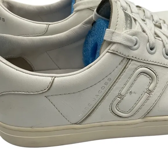 Marc Jacobs White Low-Top Sneakers leather and Rubber Sole size 39