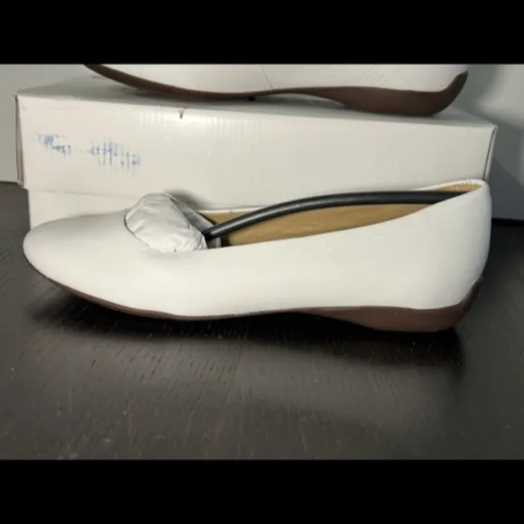 Marc Joseph New York Bedford St Leather Ballet Flats Shoes White EU 37.5/US 7
