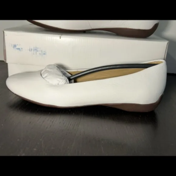 Marc Joseph New York Bedford St Leather Ballet Flats Shoes White EU 37.5/US 7