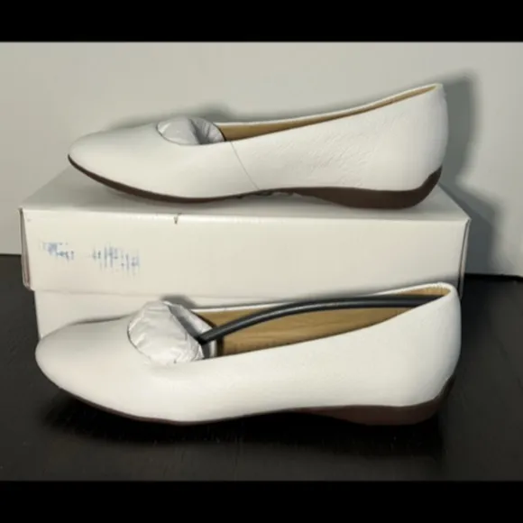 Marc Joseph New York Bedford St Leather Ballet Flats Shoes White EU 37.5/US 7