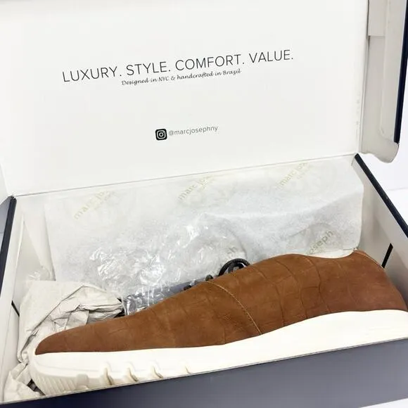 MARC JOSEPH NEW YORK MADISON GENUINE LEATHER EXTRA LIGHTWEIGHT SNEAKERS 10.5