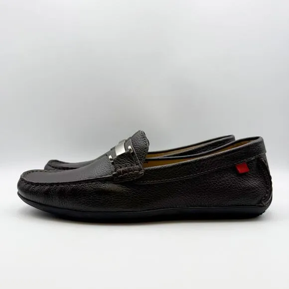 Marc Joseph New York Mens Bryant Park Loafers Size 11.5 Dark Brown Leather NIB