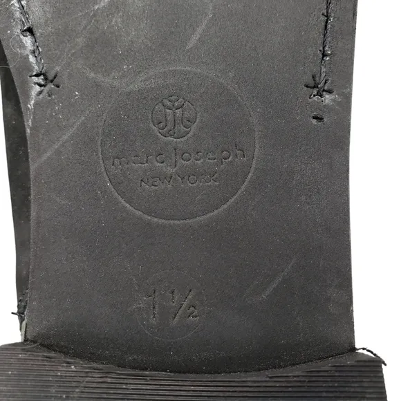 Marc Joseph | NIB Webster Bootie Black Nubuck Leather Pull On Boots Boy's 1.5