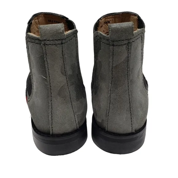 Marc Joseph | NIB Webster Bootie Black Nubuck Leather Pull On Boots Boy's 1.5