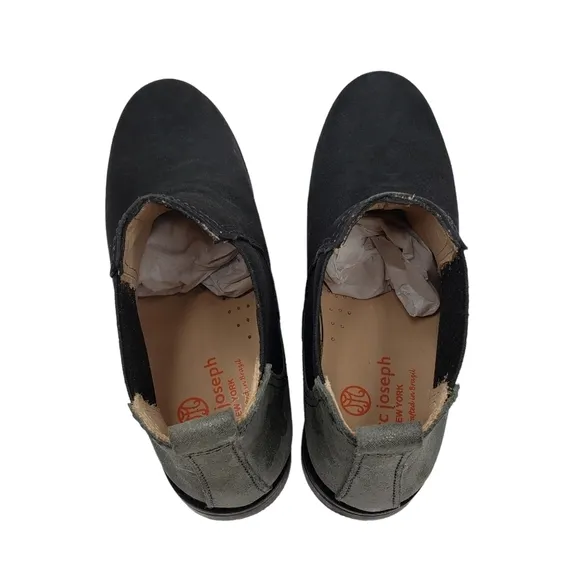 Marc Joseph | NIB Webster Bootie Black Nubuck Leather Pull On Boots Boy's 1.5