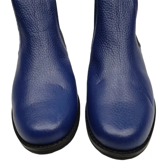 Marc Joseph | NIB Webster Bootie Blue Grainy Leather Pull On Boots Boy's 3