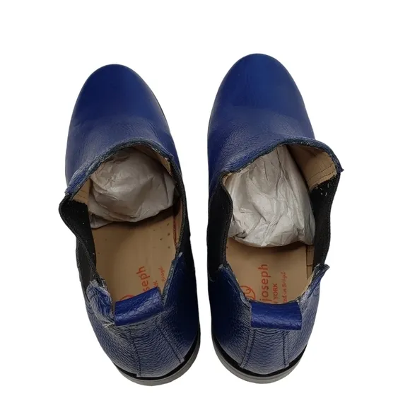 Marc Joseph | NIB Webster Bootie Blue Grainy Leather Pull On Boots Boy's 3