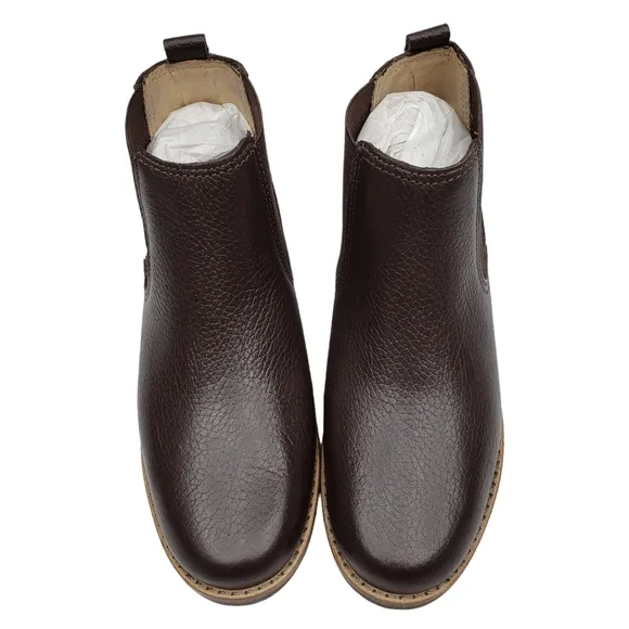 Marc Joseph | NIB Webster Bootie Brown Grainy Leather Pull On Boots Boy's 13
