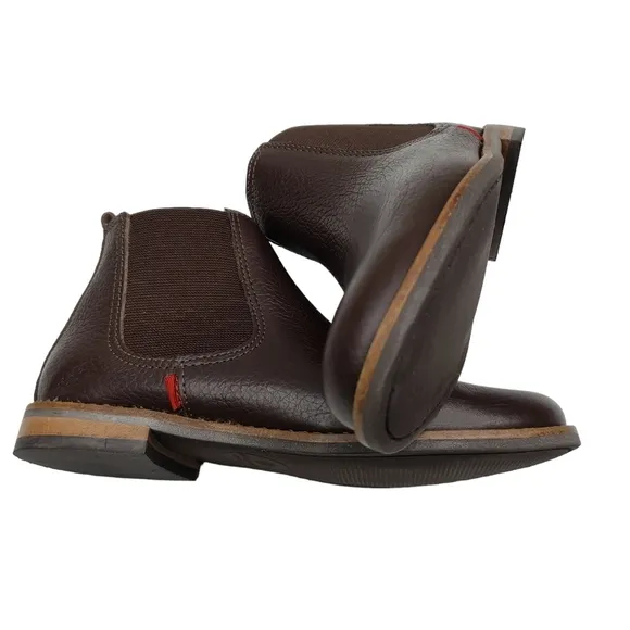 Marc Joseph | NIB Webster Bootie Brown Grainy Leather Pull On Boots Boy's 13