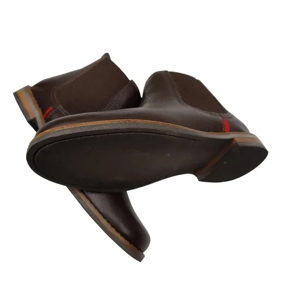 Marc Joseph | NIB Webster Bootie Brown Grainy Leather Pull On Boots Boy's 13