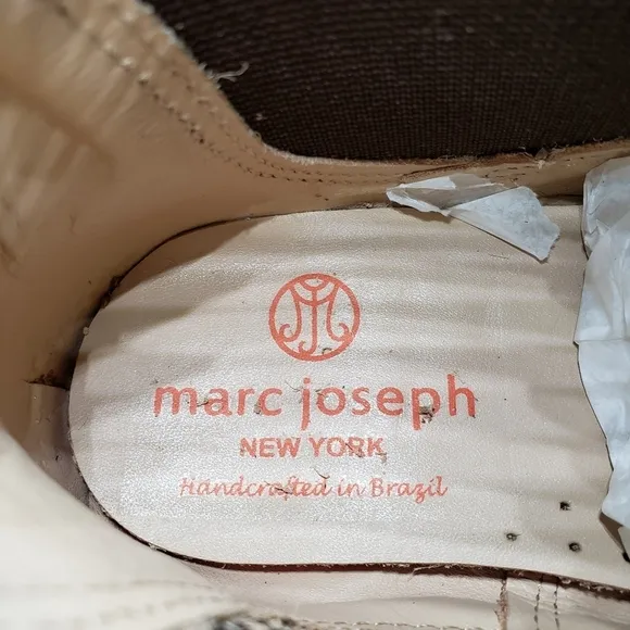 Marc Joseph | NIB Webster Bootie Brown Grainy Leather Pull On Boots Boy's 13