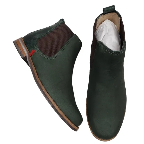 Marc Joseph | NIB Webster Bootie Emerald Nubuck Leather Pull On Boots Boy's 12