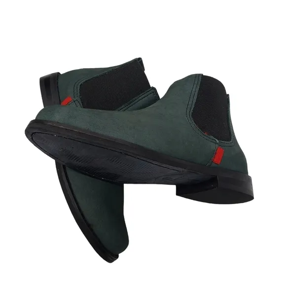 Marc Joseph | NIB Webster Bootie Forest Green Nubuck Leather Pull On Boots 10.5