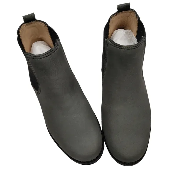 Marc Joseph | NIB Webster Bootie Grey Nubuck Leather Pull On Boots Boy's 12