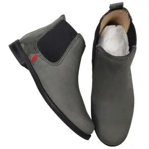 Marc Joseph | NIB Webster Bootie Grey Nubuck Leather Pull On Boots Boy's 12