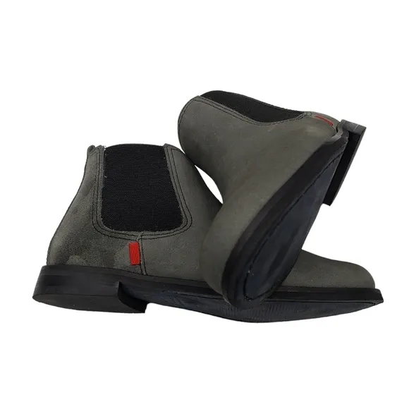 Marc Joseph | NIB Webster Bootie Grey Nubuck Leather Pull On Boots Boy's 12