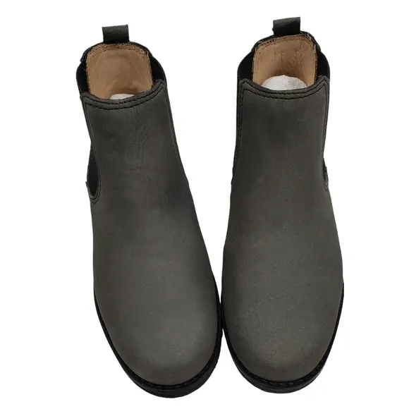 Marc Joseph | NIB Webster Bootie Grey Nubuck Leather Pull On Boots Boy's 12