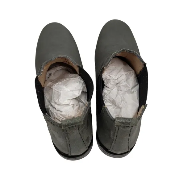 Marc Joseph | NIB Webster Bootie Grey Nubuck Leather Pull On Boots Boy's 2.5