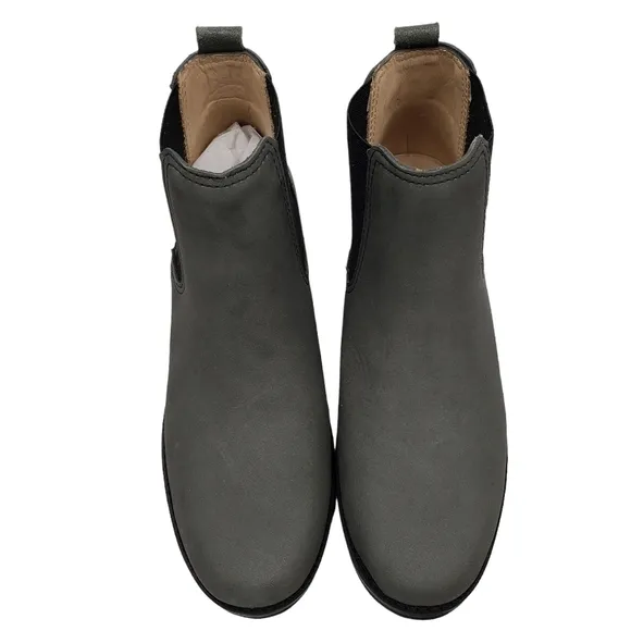 Marc Joseph | NIB Webster Bootie Grey Nubuck Leather Pull On Boots Boy's 2.5