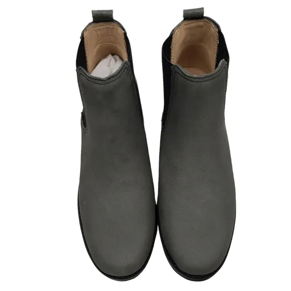 Marc Joseph | NIB Webster Bootie Grey Nubuck Leather Pull On Boots Boy's 2.5