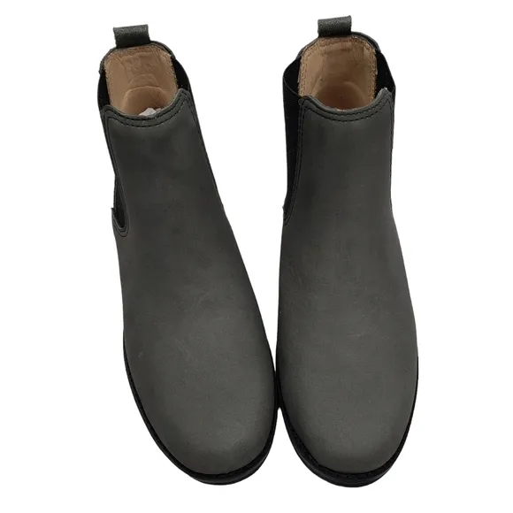 Marc Joseph | NIB Webster Bootie Grey Nubuck Leather Pull On Boots Boy's 2.5