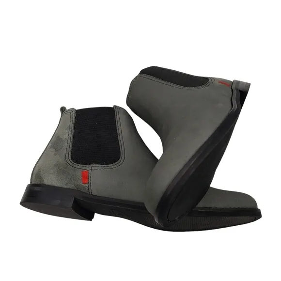Marc Joseph | NIB Webster Bootie Grey Nubuck Leather Pull On Boots Boy's 5