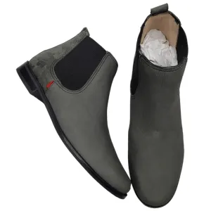 Marc Joseph | NIB Webster Bootie Grey Nubuck Leather Pull On Boots Boy's 5