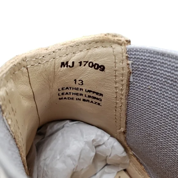 Marc Joseph | NIB Webster Bootie Light Grey Nubuck Leather Pull On Boots Boy 13