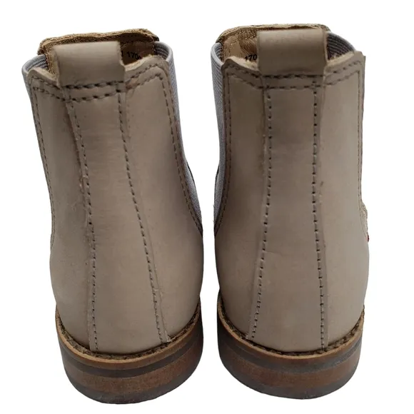Marc Joseph | NIB Webster Bootie Light Grey Nubuck Leather Pull On Boots Boy 13