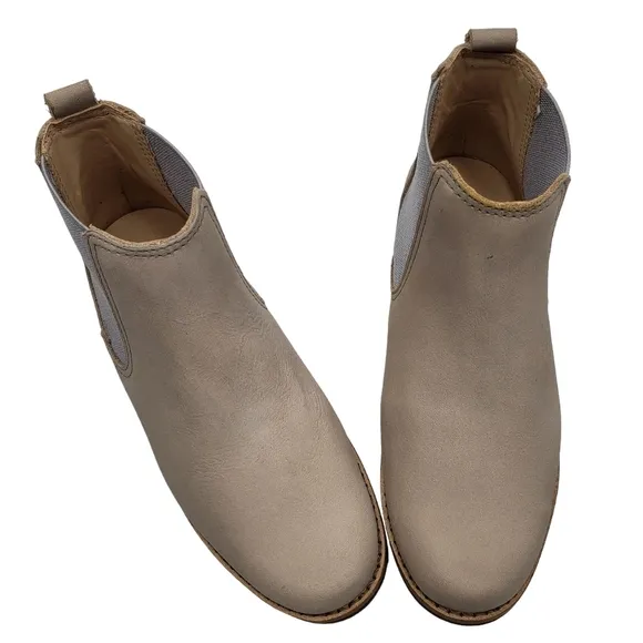 Marc Joseph | NIB Webster Bootie Light Grey Nubuck Leather Pull On Boots Boy 13