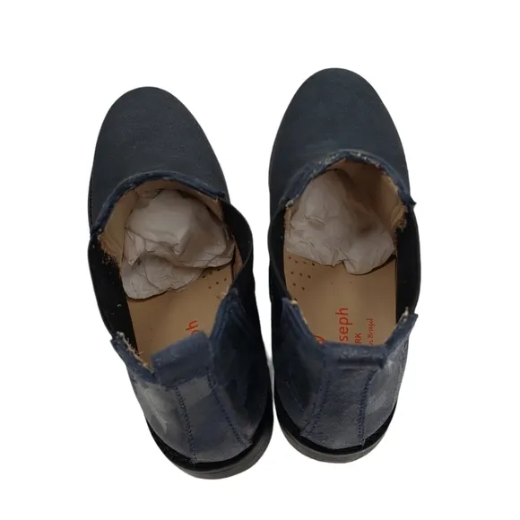 Marc Joseph | NIB Webster Bootie Navy Nubuck Leather Pull On Boots Boy's 12.5