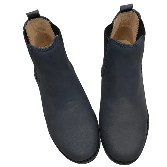 Marc Joseph | NIB Webster Bootie Navy Nubuck Leather Pull On Boots Boy's 12.5