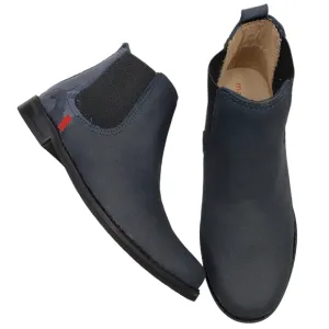 Marc Joseph | NIB Webster Bootie Navy Nubuck Leather Pull On Boots Boy's 12.5