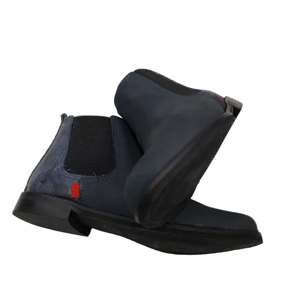 Marc Joseph | NIB Webster Bootie Navy Nubuck Leather Pull On Boots Boy's 12.5