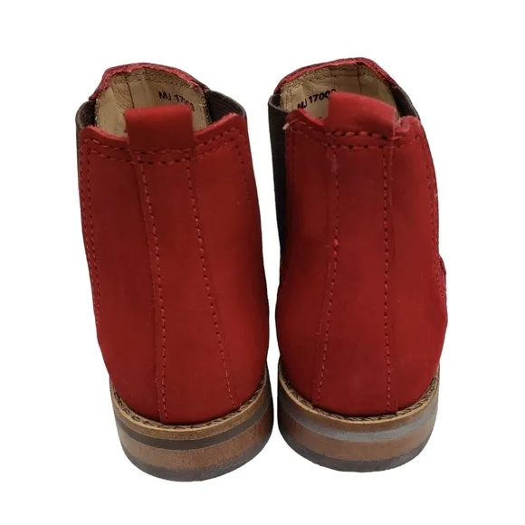 Marc Joseph | NIB Webster Bootie Red Nubuck Leather Pull On Boots Boy's 10.5