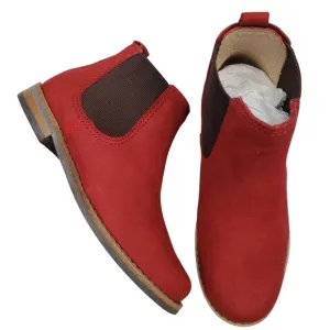 Marc Joseph | NIB Webster Bootie Red Nubuck Leather Pull On Boots Boy's 10.5