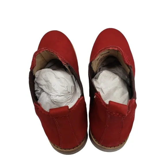 Marc Joseph | NIB Webster Bootie Red Nubuck Leather Pull On Boots Boy's 10.5