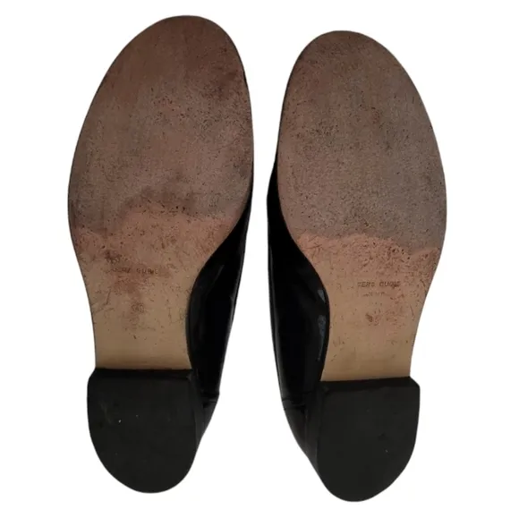 MARE - Black Patent Leather Rounded Toe Loafers