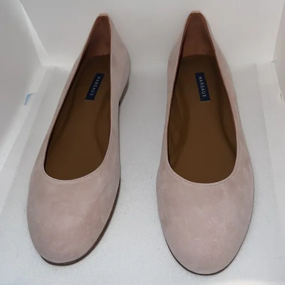Margaux The Classic blush suede ballerina flats shoes Sz 42.5 N EU 11.5 N US
