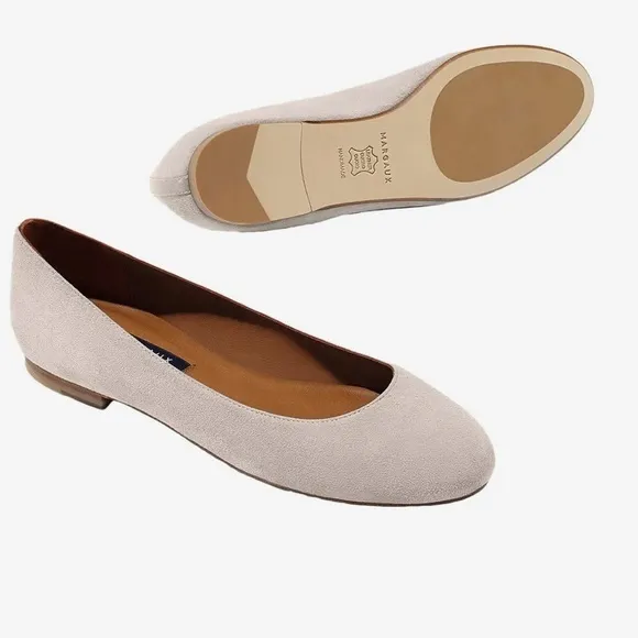Margaux The Classic blush suede ballerina flats shoes Sz 42.5 N EU 11.5 N US