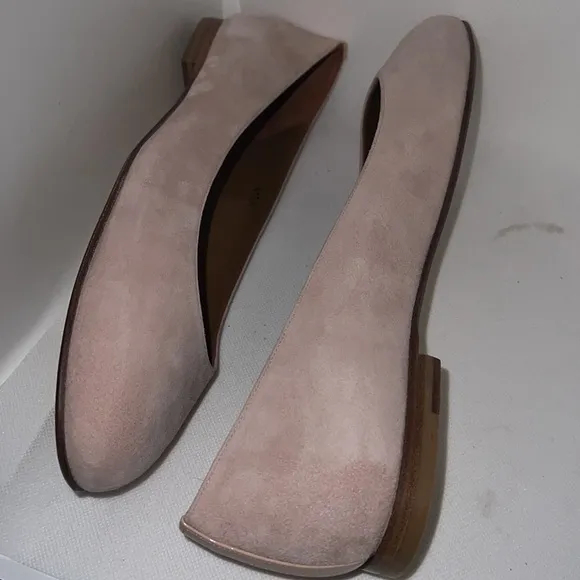 Margaux The Classic blush suede ballerina flats shoes Sz 42.5 N EU 11.5 N US
