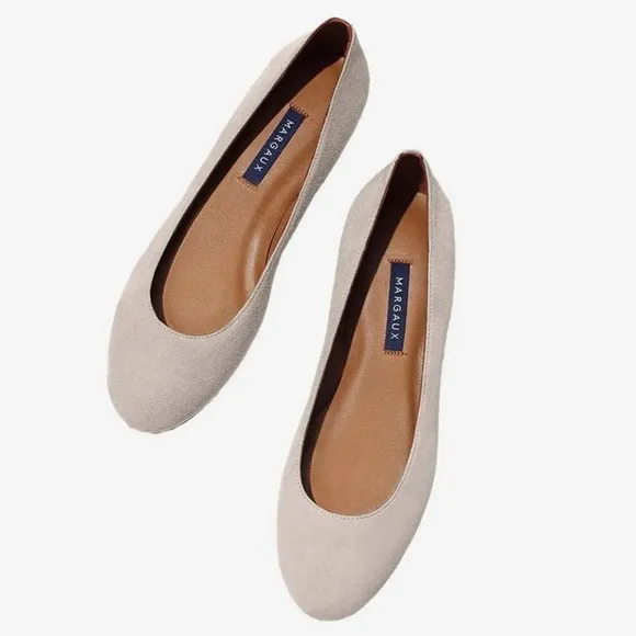Margaux The Classic blush suede ballerina flats shoes Sz 42.5 N EU 11.5 N US