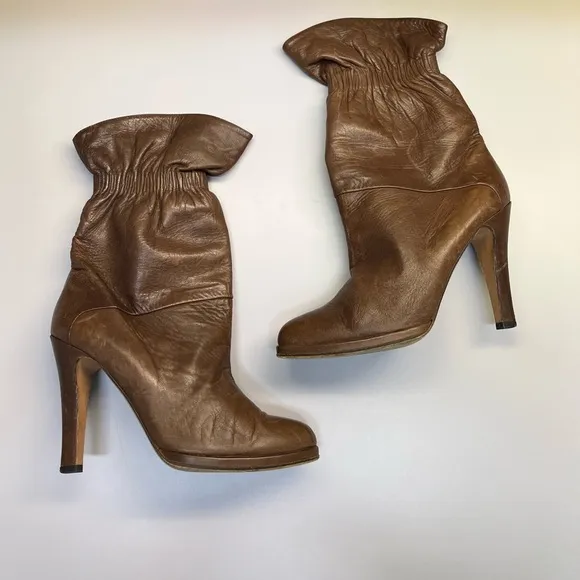 Marni Leather Brown Boots Size 40
