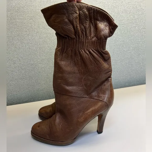 Marni Leather Brown Boots Size 40