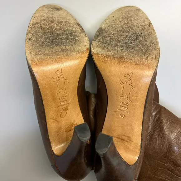 Marni Leather Brown Boots Size 40