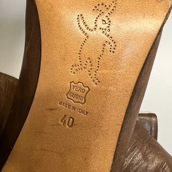 Marni Leather Brown Boots Size 40