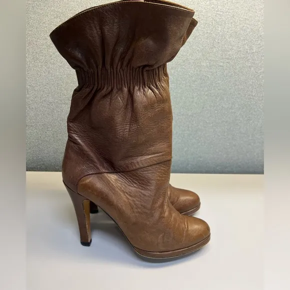 Marni Leather Brown Boots Size 40